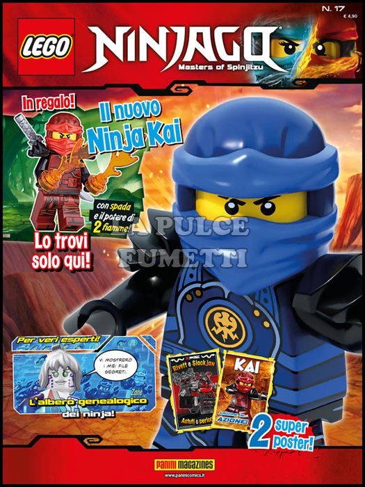 PANINI BLOCKS #    17 - LEGO NINJAGO 17 + ACTION FIGURE KAI